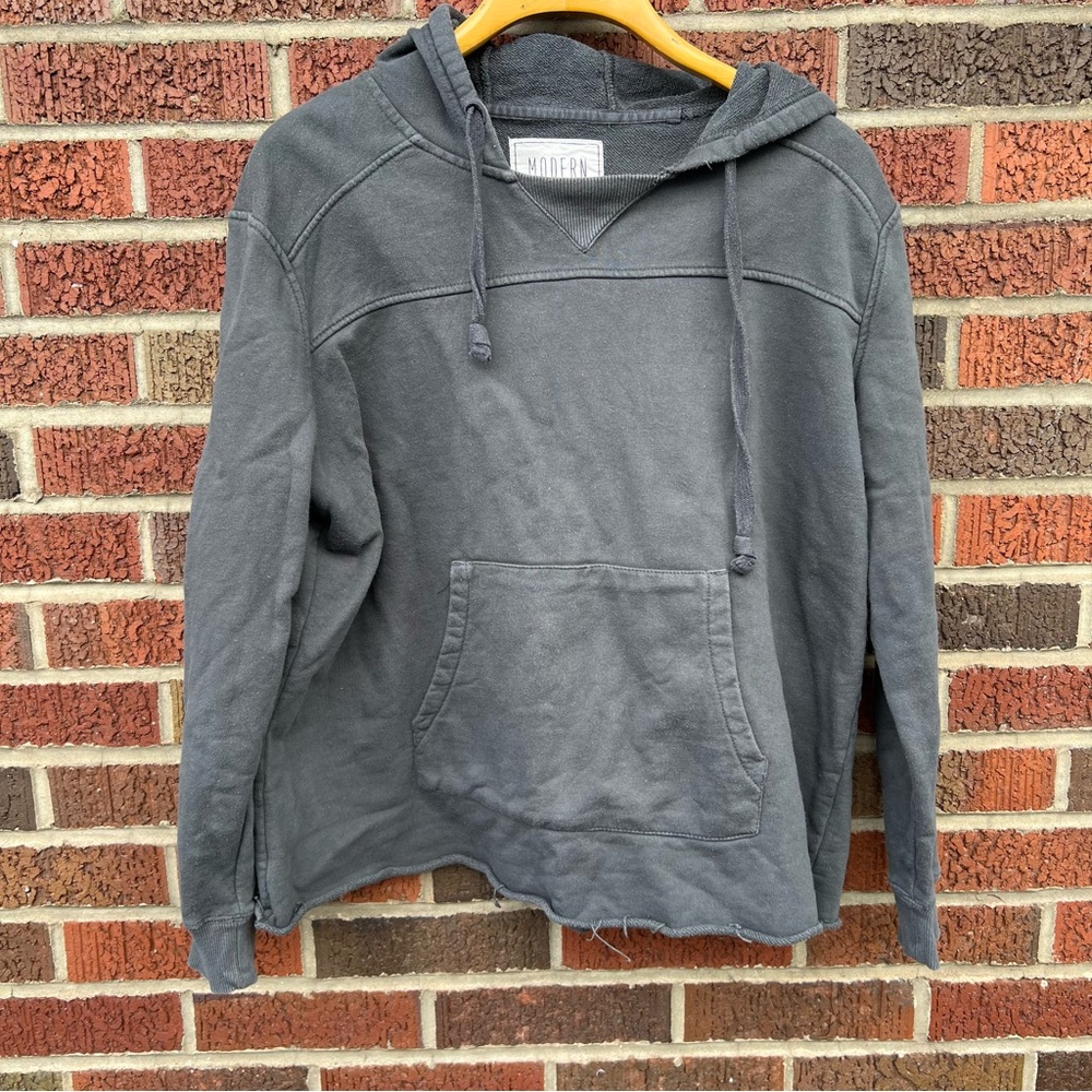 Modern Canvas Dark Gray Hoodie
